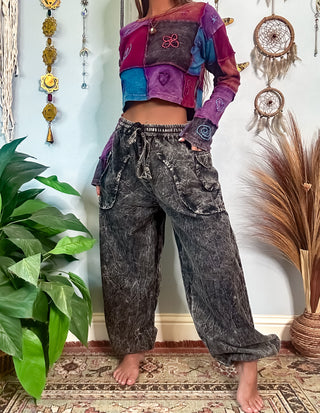 CEDAR HAREM TROUSERS - STONE