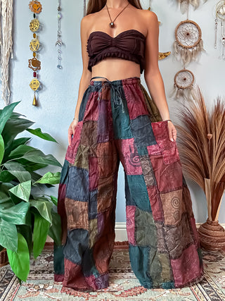 HUNTER WIDE LEG TROUSERS - EARTH