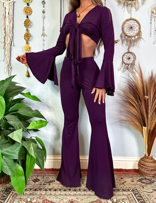 DAWN FLARE PANTS - AMETHYST