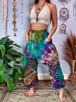 LUCY HAREM TROUSERS- SAGE