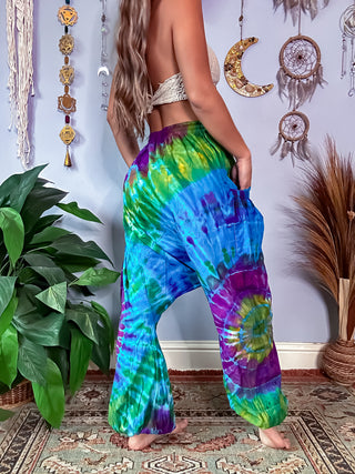 LUCY HAREM TROUSERS- GLACIER