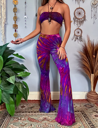 AURORA FLARE PANTS - ABALONE