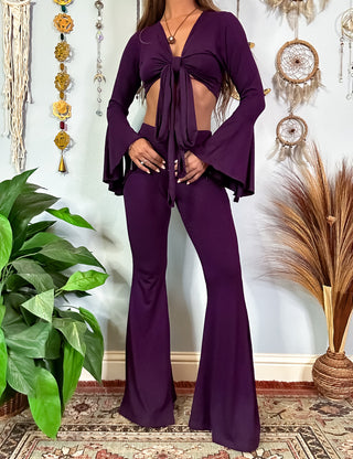 DAWN FLARE PANTS - AMETHYST