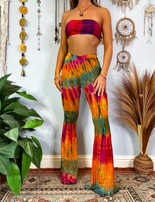 AURORA FLARE PANTS - RAINBOW SHERBET