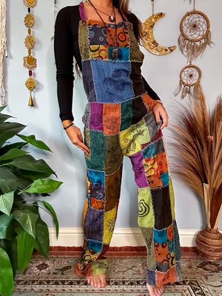 PATCHWORK OVERALLS