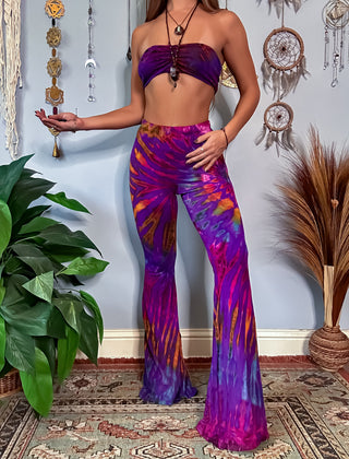 AURORA FLARE PANTS - ABALONE