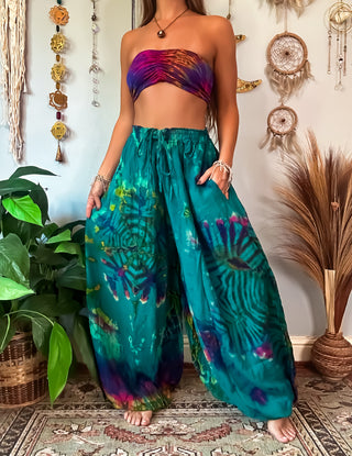 NOVA HAREM TROUSERS - LAGOON