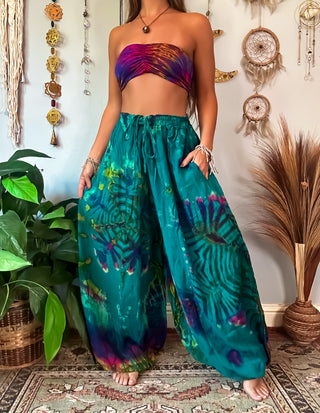 NOVA HAREM TROUSERS - LAGOON