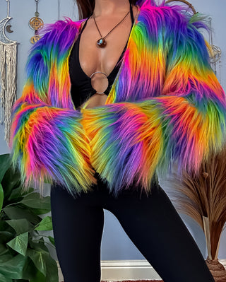 IRIDIANA FAUX FUR COAT