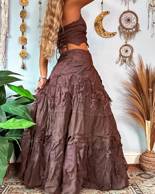 COVEN WRAP SKIRT - EARTH