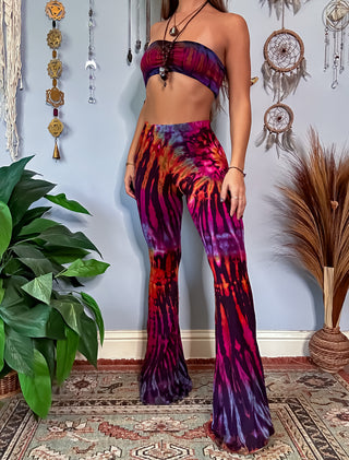 AURORA FLARE PANTS - PLUM