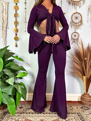 DAWN FLARE PANTS - AMETHYST