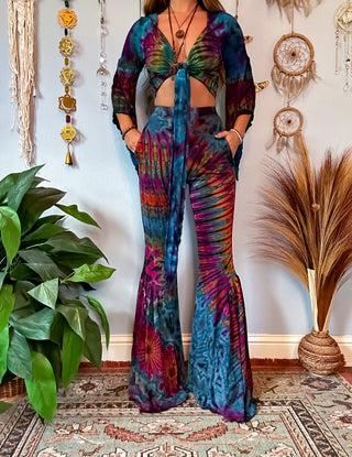 AURORA BELL BOTTOMS - TURQUOISE