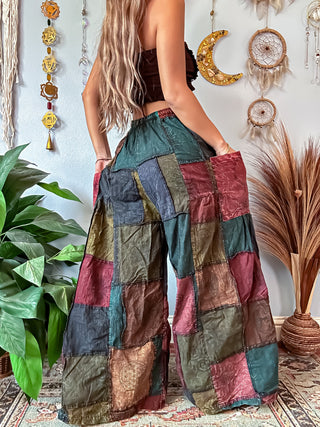 HUNTER WIDE LEG TROUSERS - EARTH