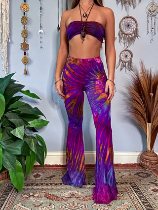 AURORA FLARE PANTS - ABALONE