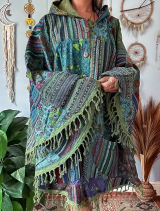 MUSHROOM PATCH PONCHO - COOL