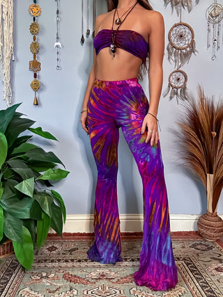 AURORA FLARE PANTS - ABALONE