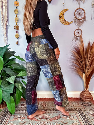 SPLASH DYED HAREM TROUSERS