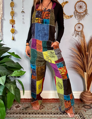 PATCHWORK OVERALLS