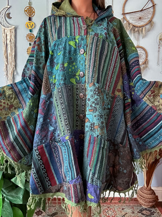 MUSHROOM PATCH PONCHO - COOL