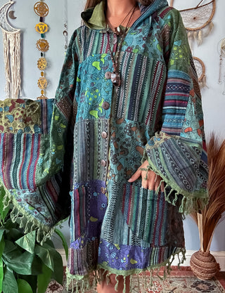 MUSHROOM PATCH PONCHO - COOL