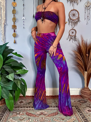 AURORA FLARE PANTS - ABALONE