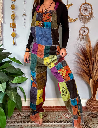 PATCHWORK OVERALLS