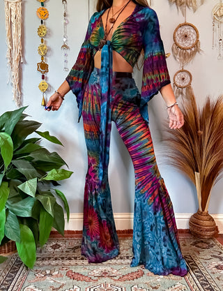 AURORA BELL BOTTOMS - TURQUOISE