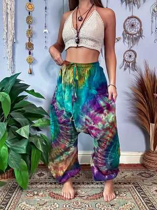 LUCY HAREM TROUSERS- SAGE