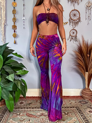 AURORA FLARE PANTS - ABALONE