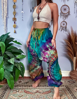 LUCY HAREM TROUSERS- SAGE