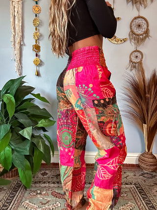 ROSA HAREM TROUSERS - RUST