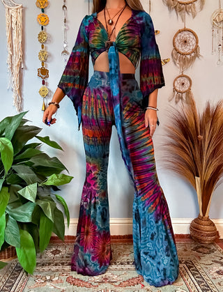 AURORA BELL BOTTOMS - TURQUOISE