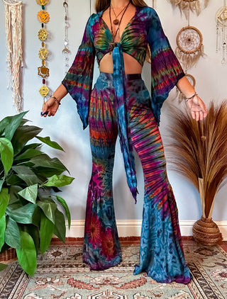 AURORA BELL BOTTOMS - TURQUOISE