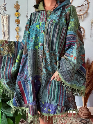 MUSHROOM PATCH PONCHO - COOL