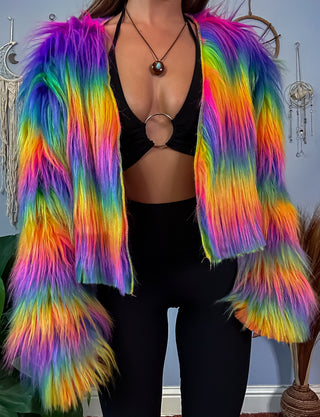 IRIDIANA FAUX FUR COAT