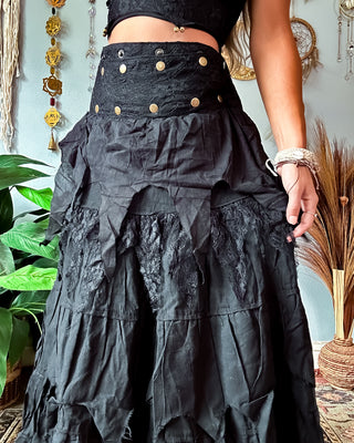 COVEN WRAP SKIRT - MIDNIGHT