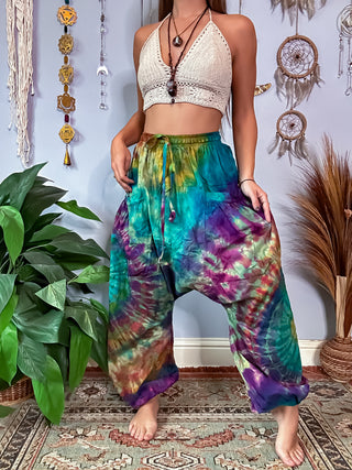 LUCY HAREM TROUSERS- SAGE