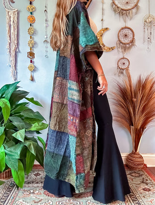 WOODLAND PATCHWORK DUSTER - EARTH