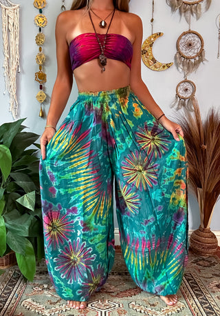 NOVA HAREM TROUSERS - LAGOON