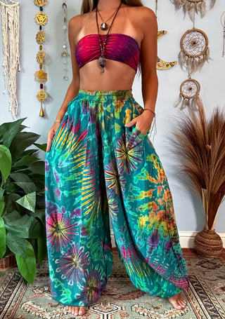 NOVA HAREM TROUSERS - LAGOON