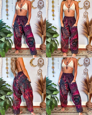 LEILANI DROP CROTCH HAREM TROUSERS