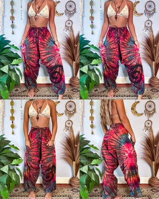 LEILANI DROP CROTCH HAREM TROUSERS