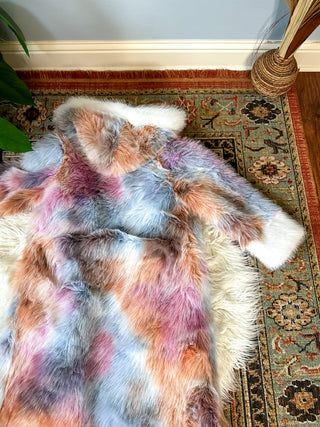 PASTEL DREAMZ FAUX FUR COAT