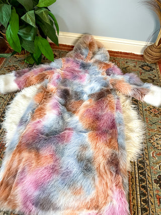 PASTEL DREAMZ FAUX FUR COAT