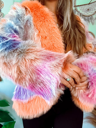 SHERBET DREAMZ FAUX FUR COAT