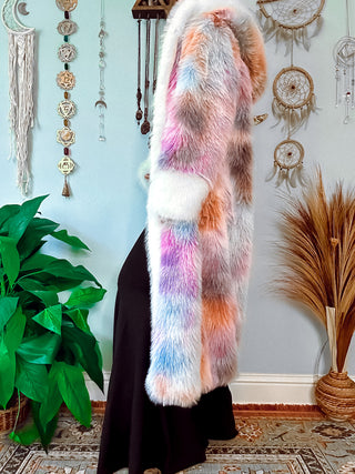 PASTEL DREAMZ FAUX FUR COAT